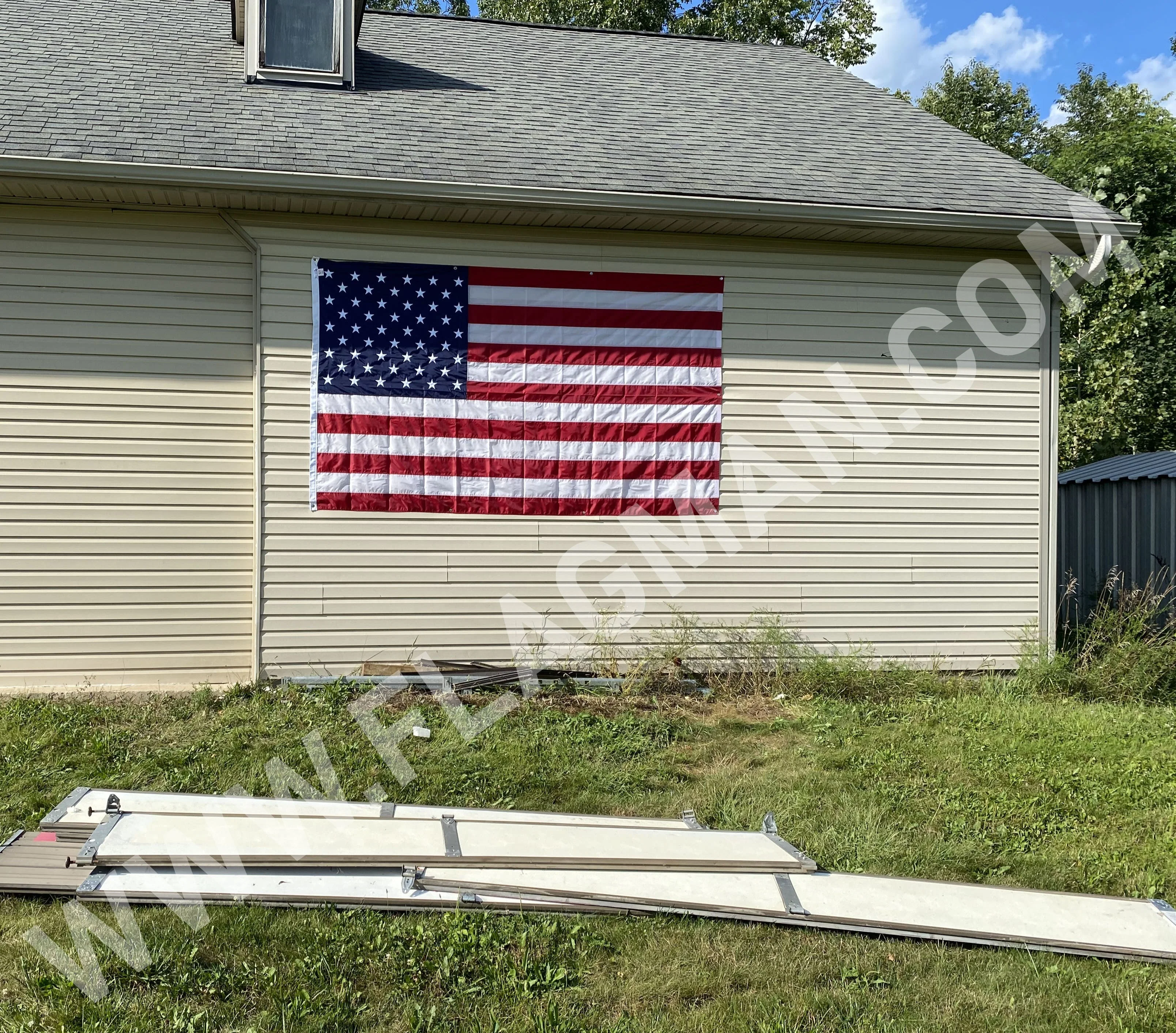 WallSafe™ Nylon Wall-Mounted American Flag | Reinforced Edge Grommets | Made in USA - Image 10