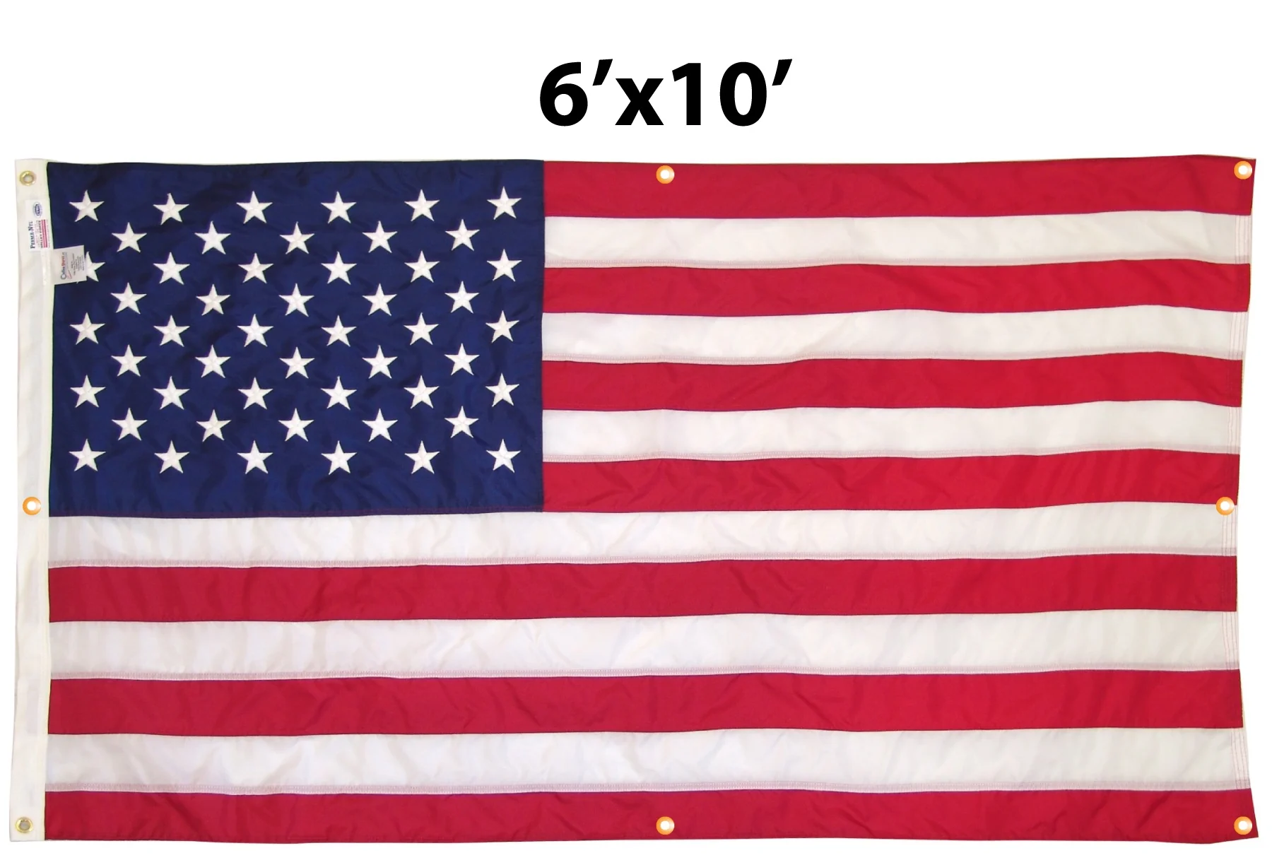WallSafe™ Nylon Wall-Mounted American Flag | Reinforced Edge Grommets | Made in USA - Image 14