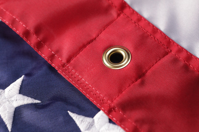 WallSafe™ Nylon Wall-Mounted American Flag | Reinforced Edge Grommets | Made in USA - Image 3