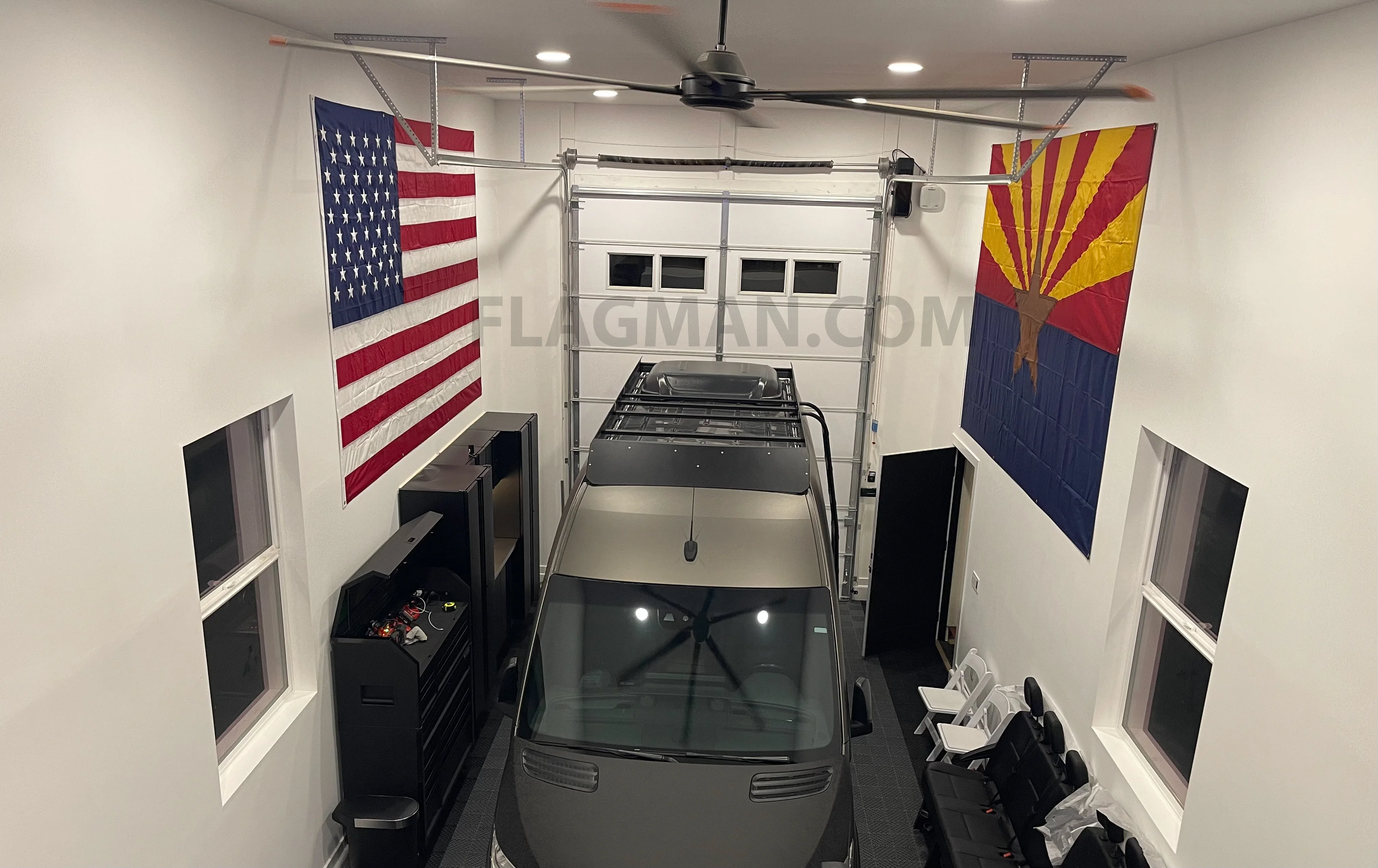 WallSafe™ Nylon Wall-Mounted American Flag | Reinforced Edge Grommets | Made in USA - Image 7