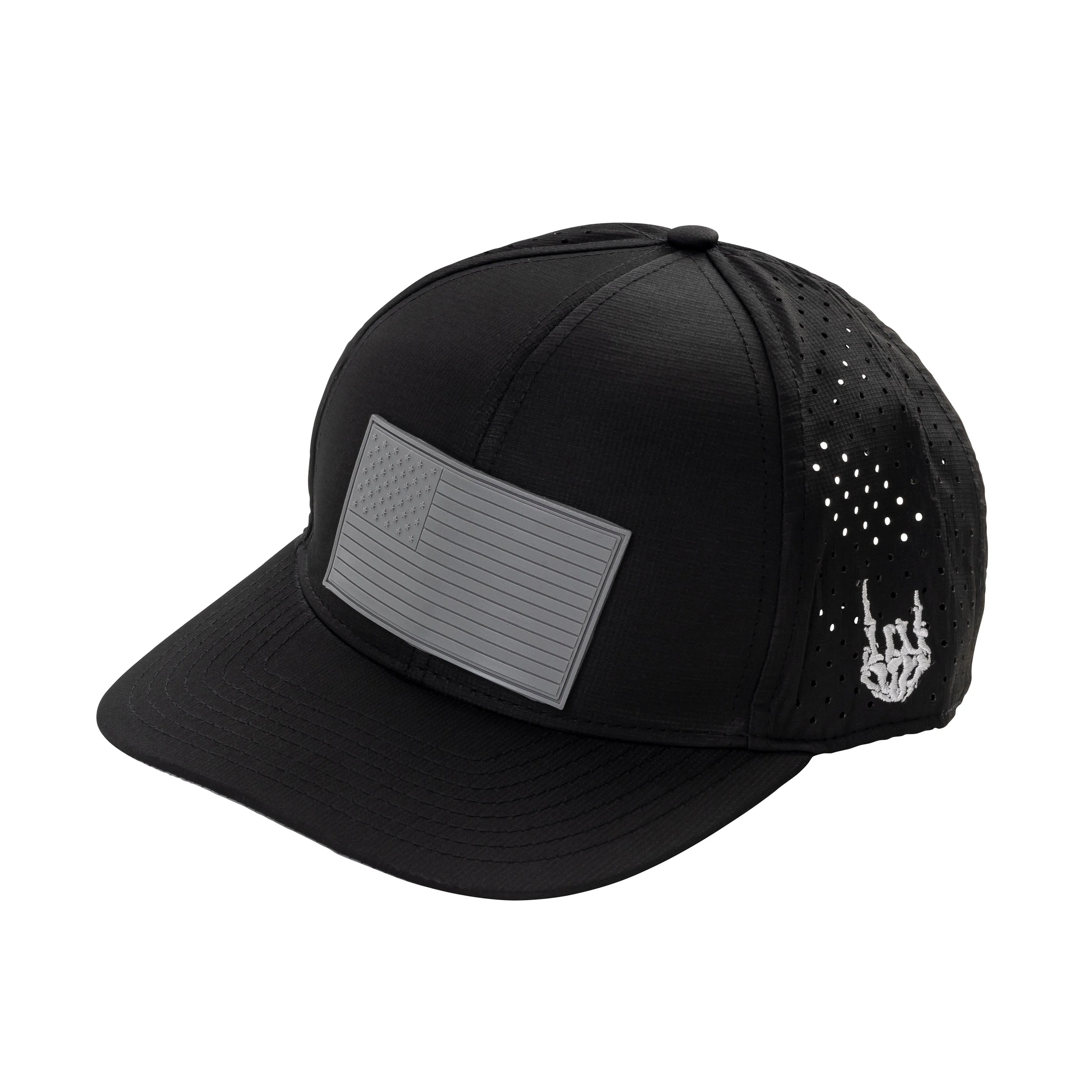 Old Glory Grayed Out Curved Performance Hat *BadFlag*