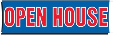 Open House Banner - 3'x10'