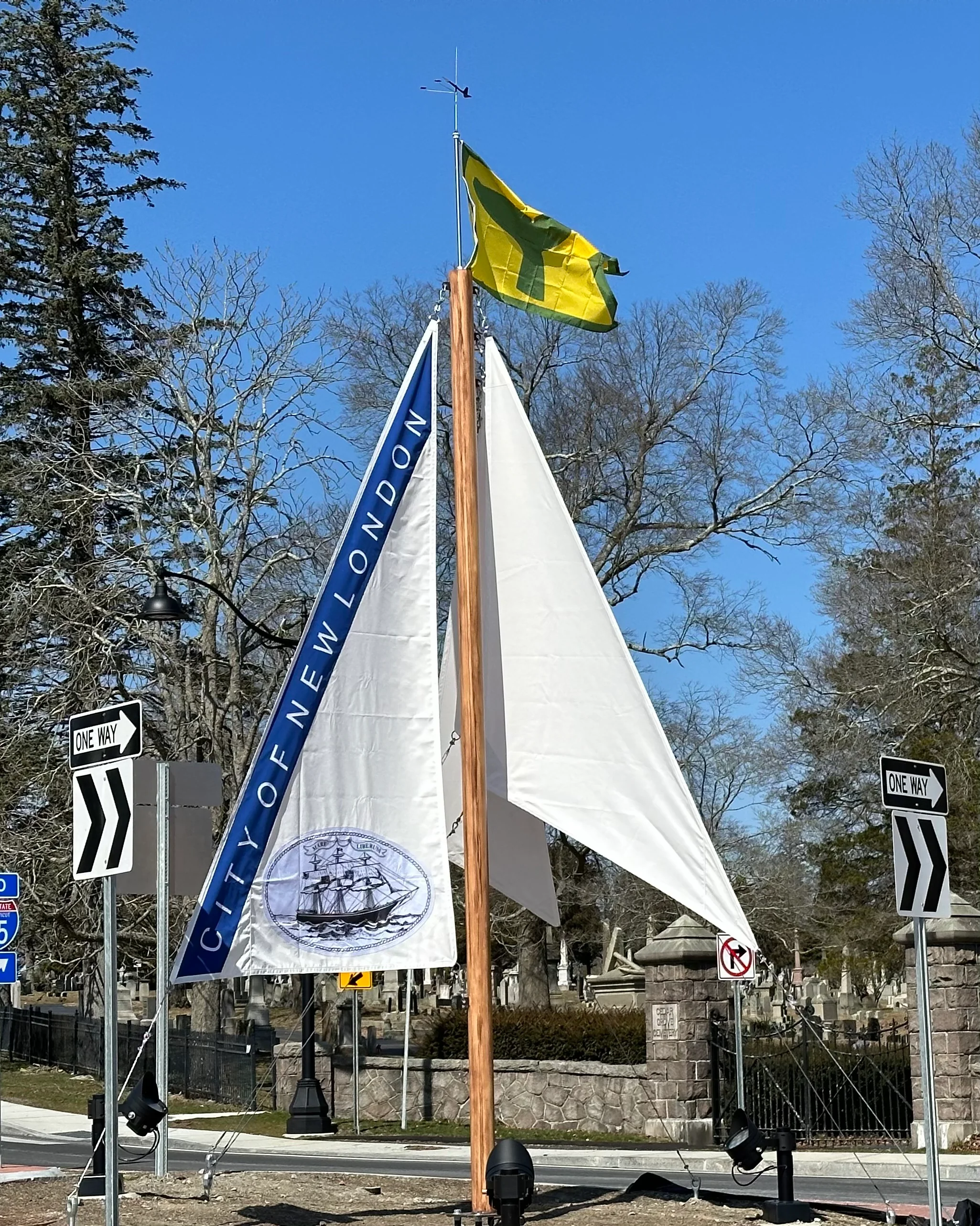 Custom Hand Applique Flags - Single Reverse - Image 6