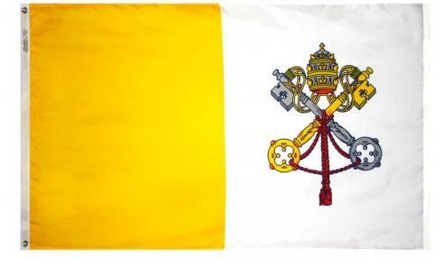 Outdoor Papal Flags