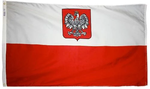 Poland (With Seal) Outdoor Flag