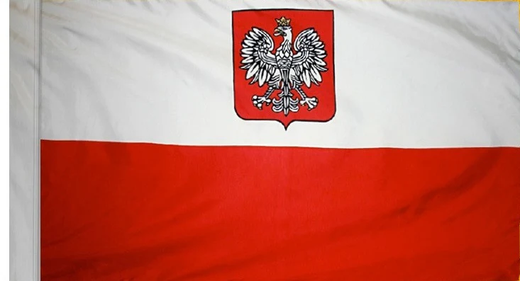 Poland (With Seal) Indoor/Parade Flag - Image 3