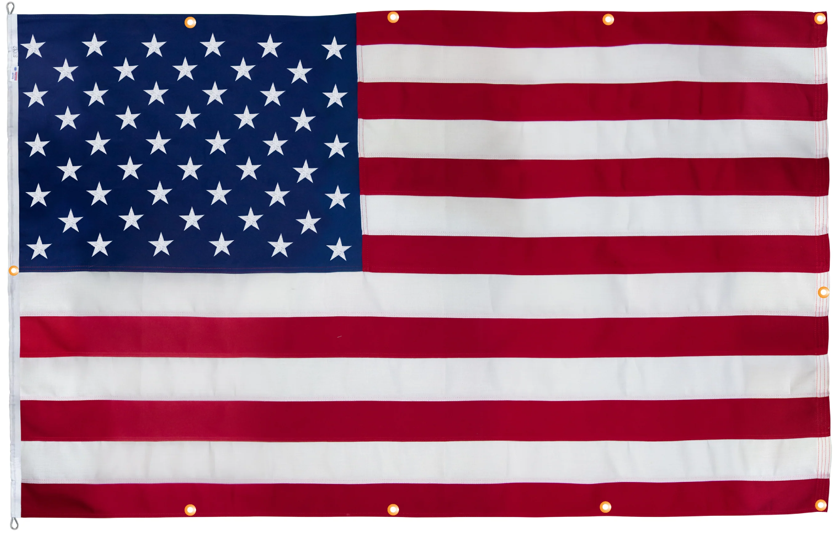 WallSafe™ Polyester Wall-Mounted American Flag | Reinforced Edge Grommets | Made in USA - Image 10