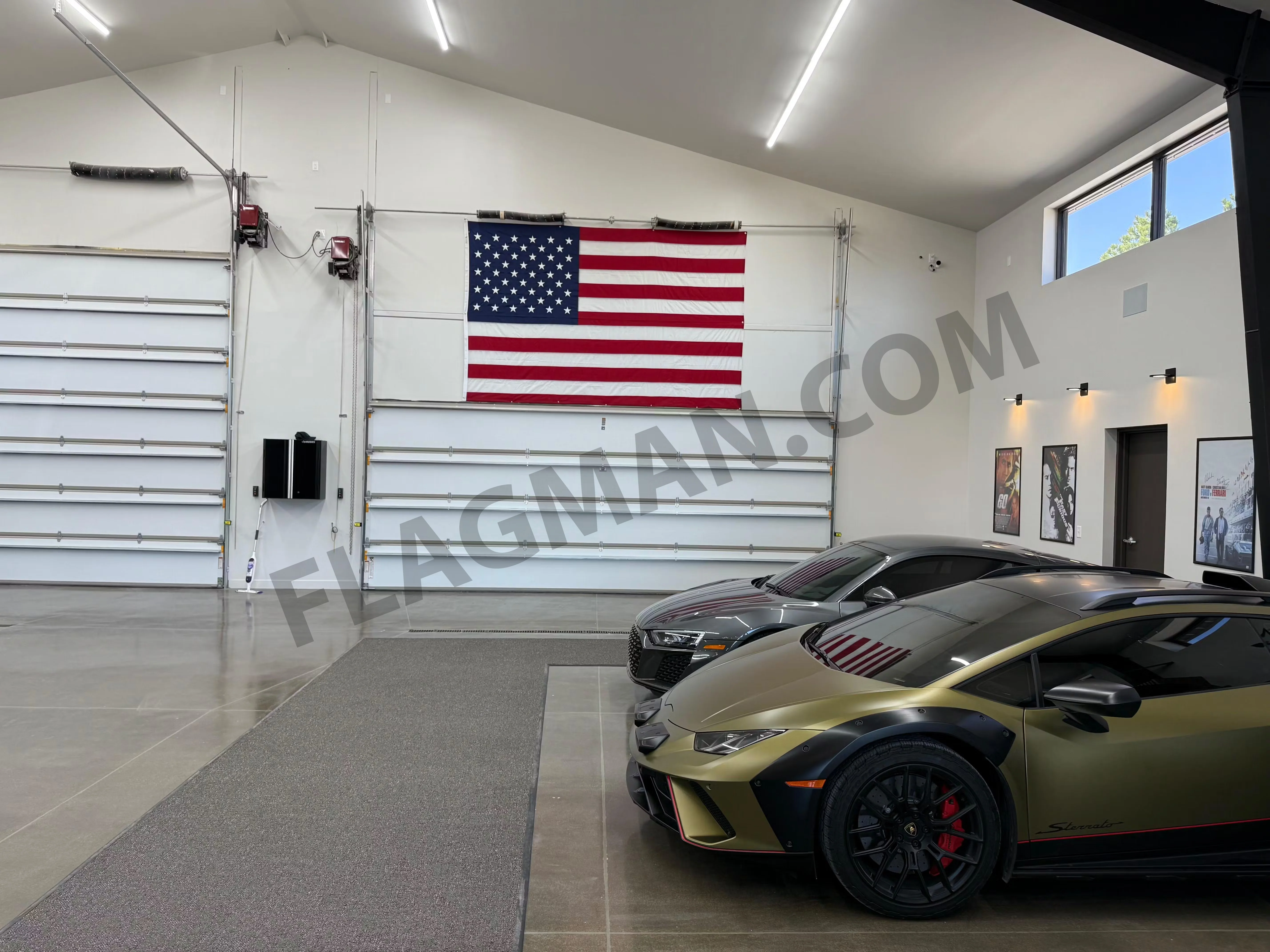 WallSafe™ Polyester Wall-Mounted American Flag | Reinforced Edge Grommets | Made in USA - Image 4