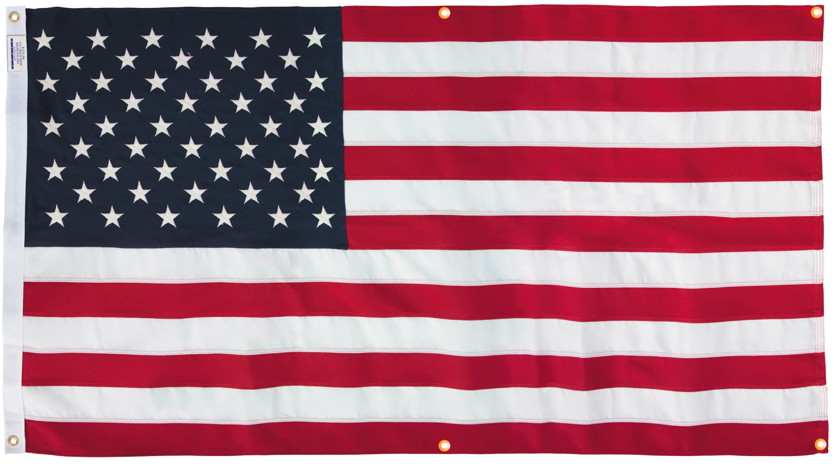 WallSafe™ Polyester Wall-Mounted American Flag | Reinforced Edge Grommets | Made in USA - Image 7