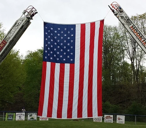 AerialVent™ Ventilated Polyester American Flag for Aerial Display | Made in USA - Image 5