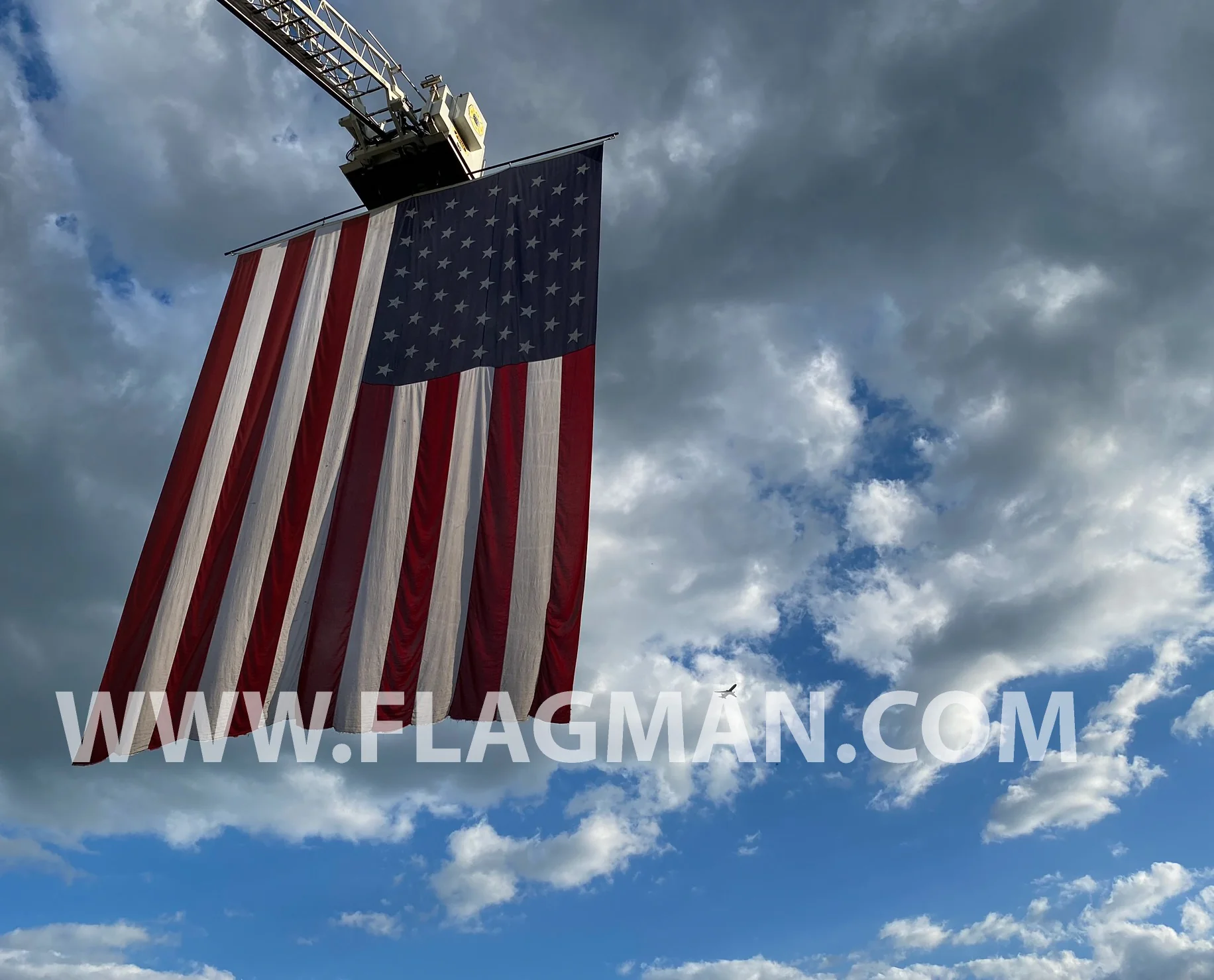 AerialVent™ Ventilated Polyester American Flag for Aerial Display | Made in USA - Image 7