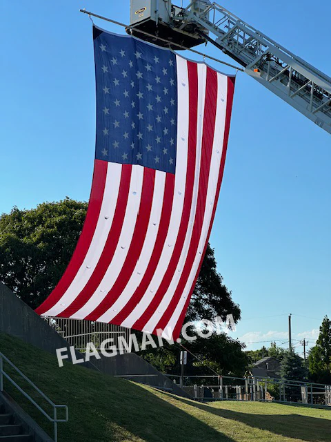 AerialVent™ Ventilated Polyester American Flag for Aerial Display | Made in USA - Image 8