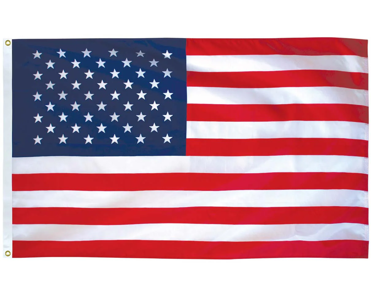 Printed Poly/Cotton American Flag