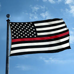 Thin Red Line American Flag 3'x5' *Made in USA* - Image 2