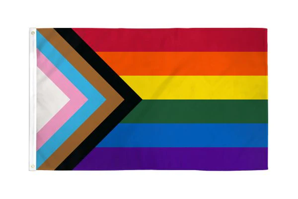 Printed Progress Pride Flag