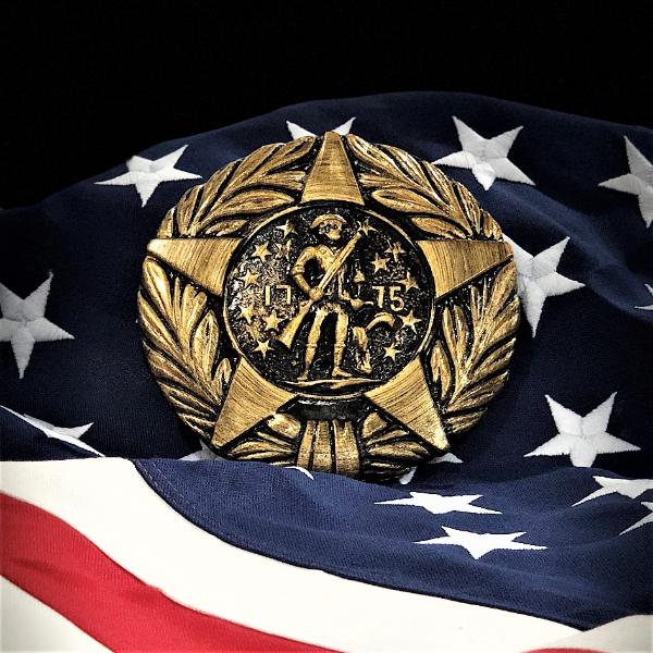 Revolutionary War Veteran Grave Marker & Flag Holder with Aluminum Ground Spike | Made in USA - Image 4