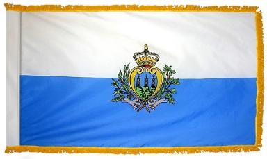 San Marino Government Indoor Flag