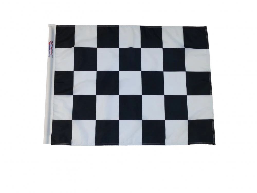 TrackFlag™ Sewn Black & White Checkered Professional Race Flag | Made in USA - Image 3