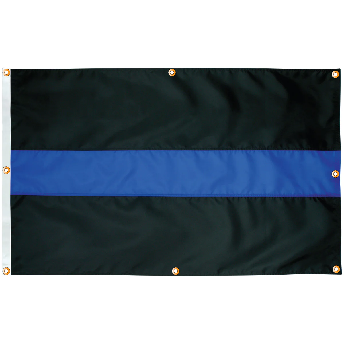Sewn Thin Blue Line Flag (Original Design) with Grommets Along Edges for Wall Hanging - Image 3