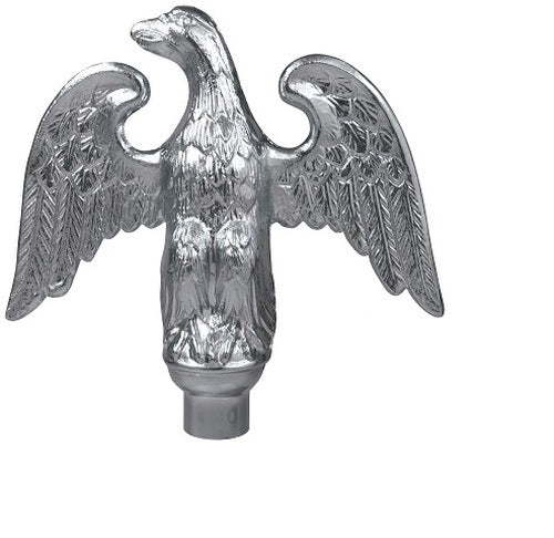 Silver Metal Perched Eagle - Image 2