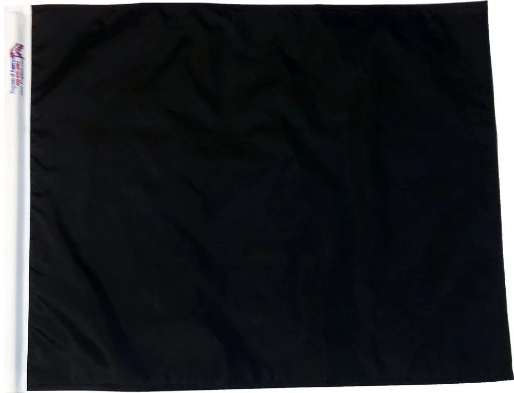 TrackFlag™ Solid Black Professional Race Flag | Made in USA - Image 4
