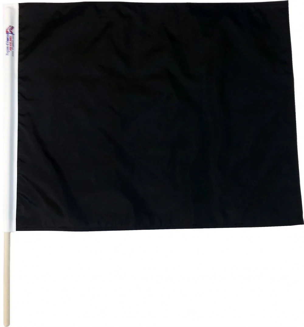 TrackFlag™ Solid Black Professional Race Flag | Made in USA - Image 5