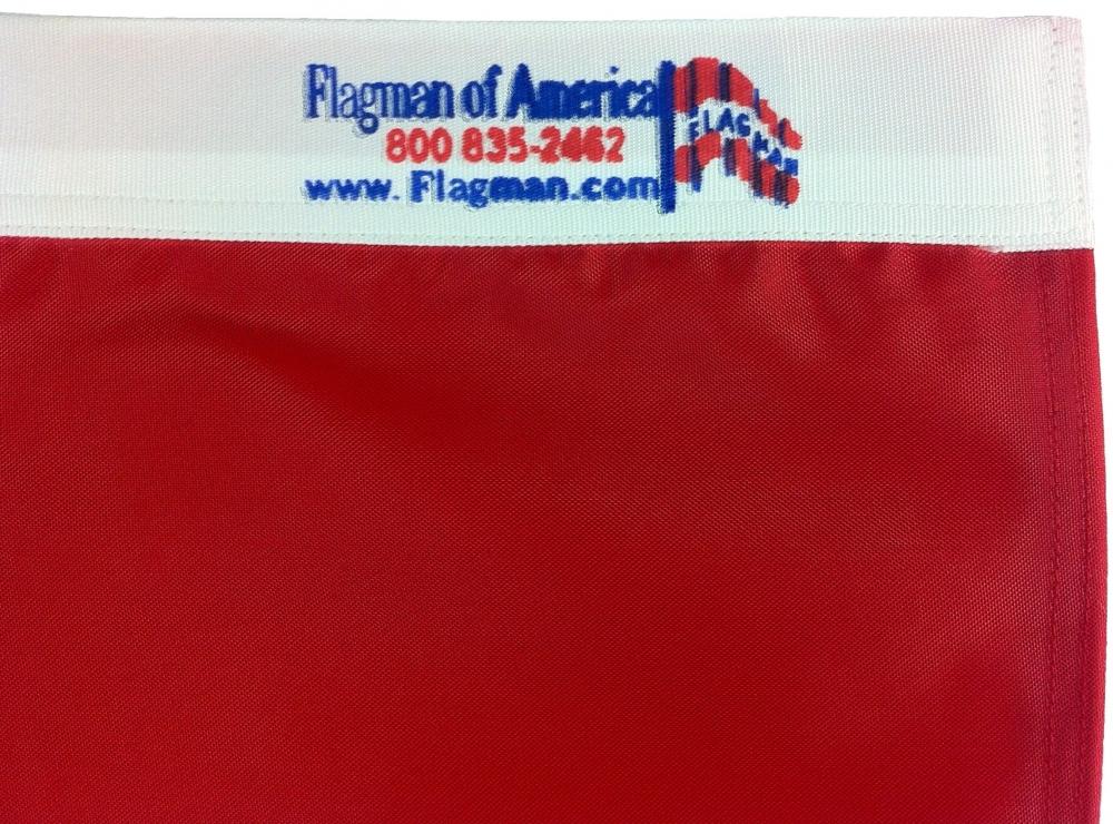 TrackFlag™ Solid Red Professional Race Flag | Made in USA - Image 4