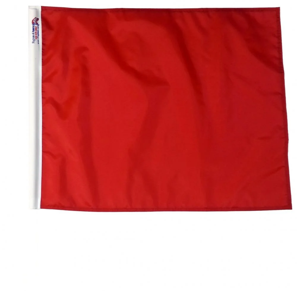 TrackFlag™ Solid Red Professional Race Flag | Made in USA - Image 7