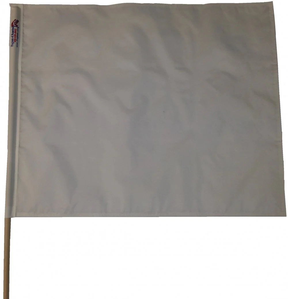 TrackFlag™ Solid White Professional Race Flag | Made in USA - Image 5