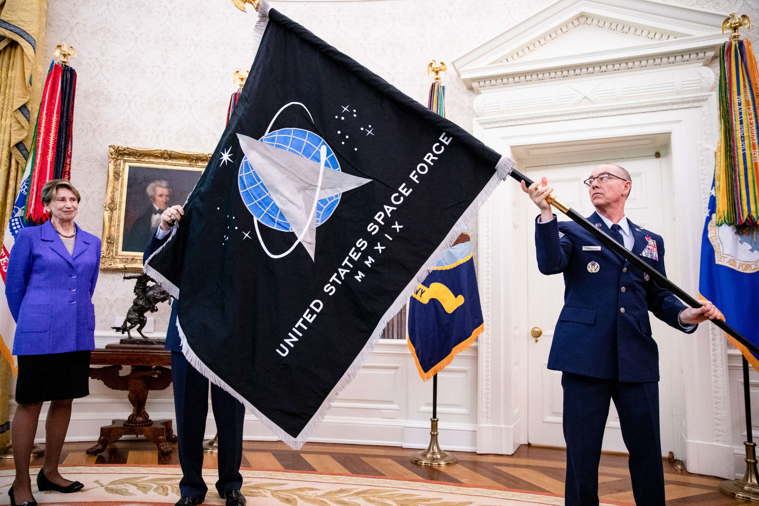 Space Force Government Indoor / Parade Flag - Image 3