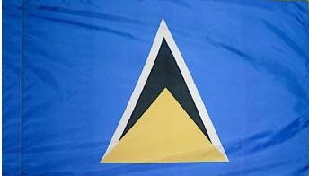 St Lucia Indoor/Parade Flag | Made in USA