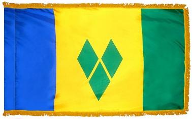 St Vincent & Grenadin Indoor Flag - Image 2