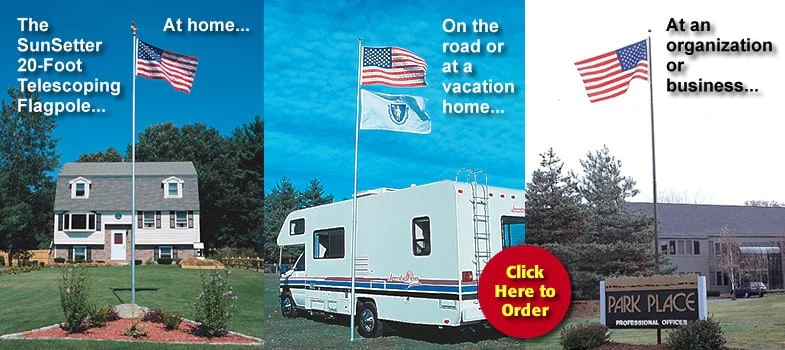 Topflight / Sunsetter 20' Telescoping Flagpole *Clearance* - Image 3
