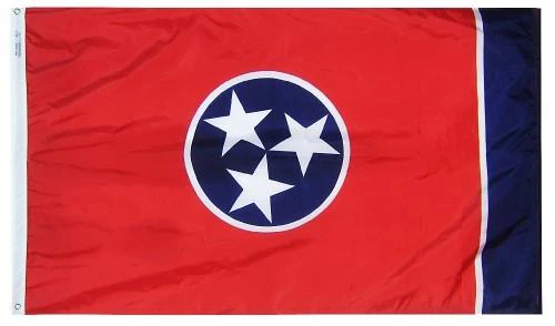 Tennessee Outdoor Nylon State Flag | Made in USA | Low-Medium Wind Flag