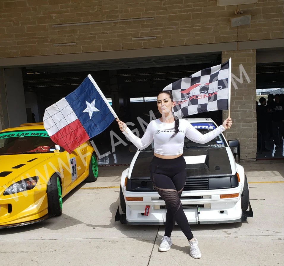 Sewn Texas Checkered Racing Flag - Image 3