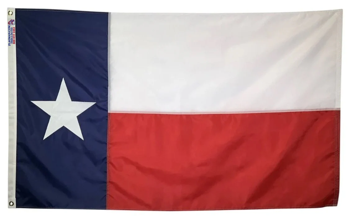 Texas Outdoor Nylon State Flag | Made in USA | Low-Medium Wind Flag