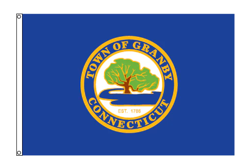 Town of Granby Flag - 3'x5' - Nylon - Single Reverse - Heading & Grommets
