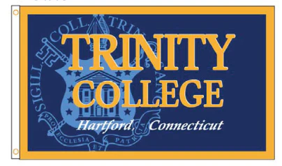 Trinity College 2 Tone Digital Print Custom Flag - 6'x10 ' Nylon - Single Reverse - Outdoor Construction