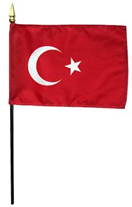 Turkey Stick Flag 4"x6"