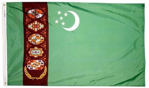 Turkmenistan Outdoor Flag