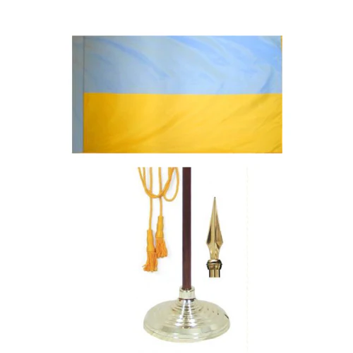 Ukraine Indoor / Parade Flag | Made in USA - Image 4