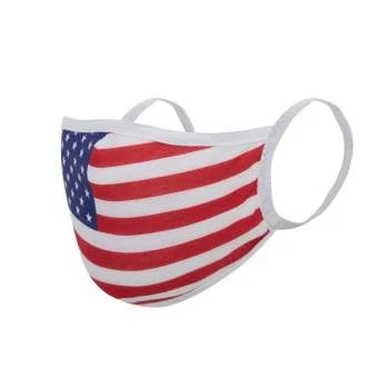 US Flag Reusable 3 Layer Face Mask - Image 2
