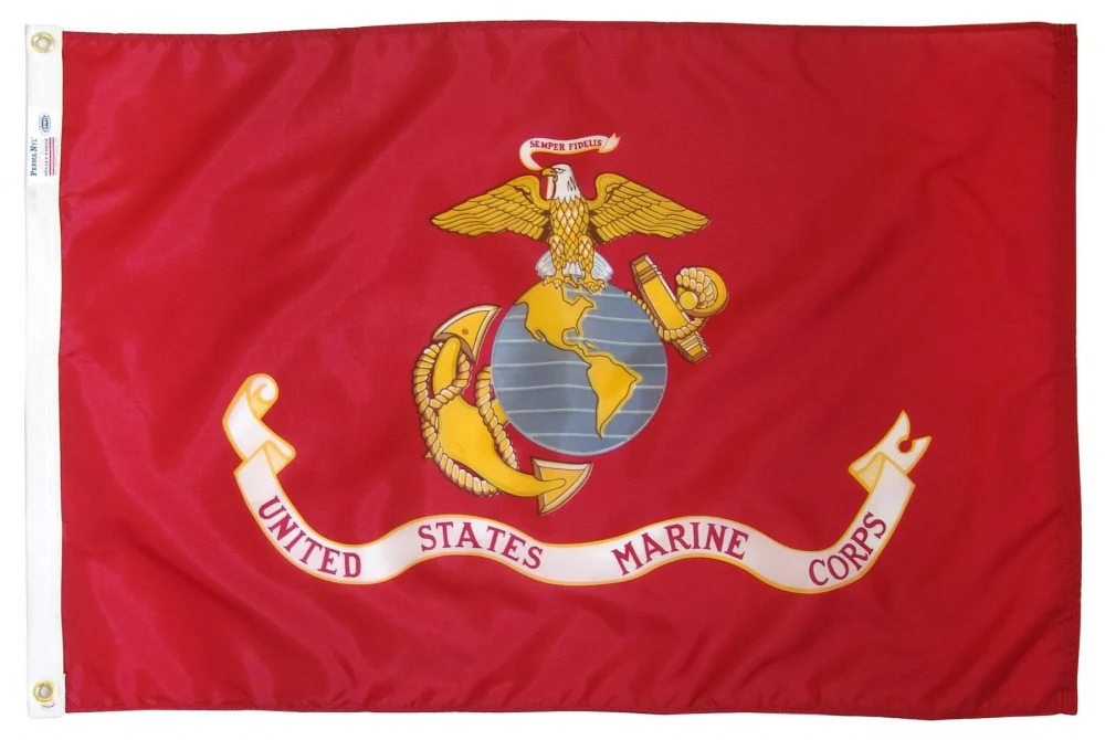 Marine Corps Outdoor Flag – Military Quality, Made in USA (Nylon or Polyester) - Image 2