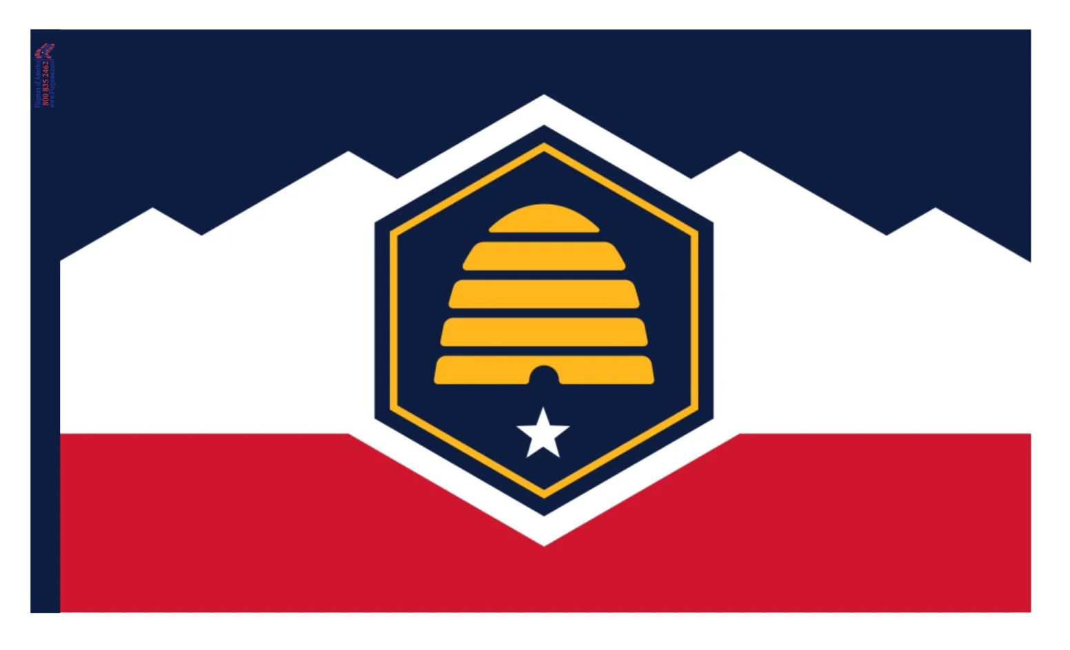 Utah 2023 Indoor / Parade Flag - Image 2