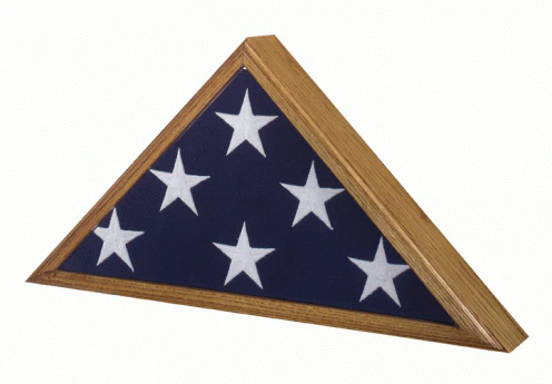 Hand Made Military & First Responder Flag Display Case 5'x9.5' (engravable) *Made in USA* - Image 3