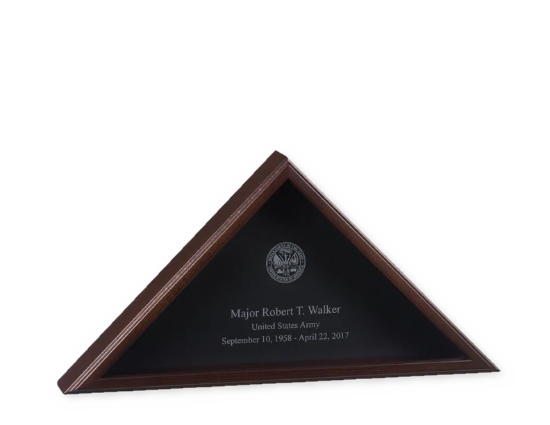 Hand Made Military & First Responder Flag Display Case 5'x9.5' (engravable) *Made in USA* - Image 6