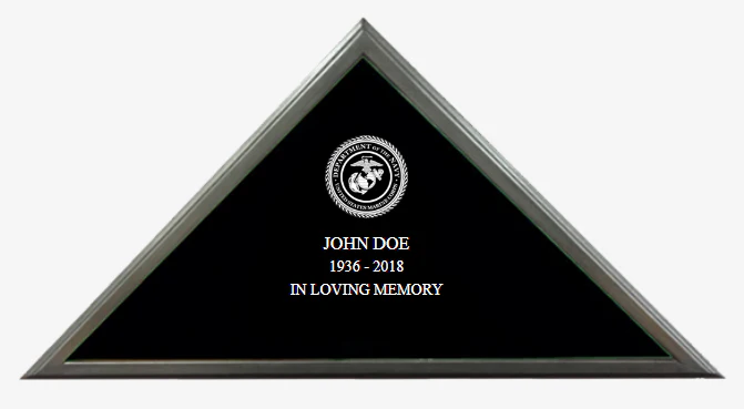 Hand Made Military & First Responder Flag Display Case 5'x9.5' (engravable) *Made in USA* - Image 7