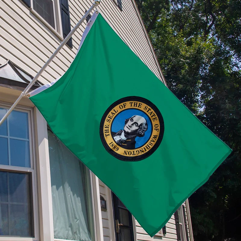 Washington Outdoor Nylon State Flag | Made in USA | Low-Medium Wind Flag - Image 3