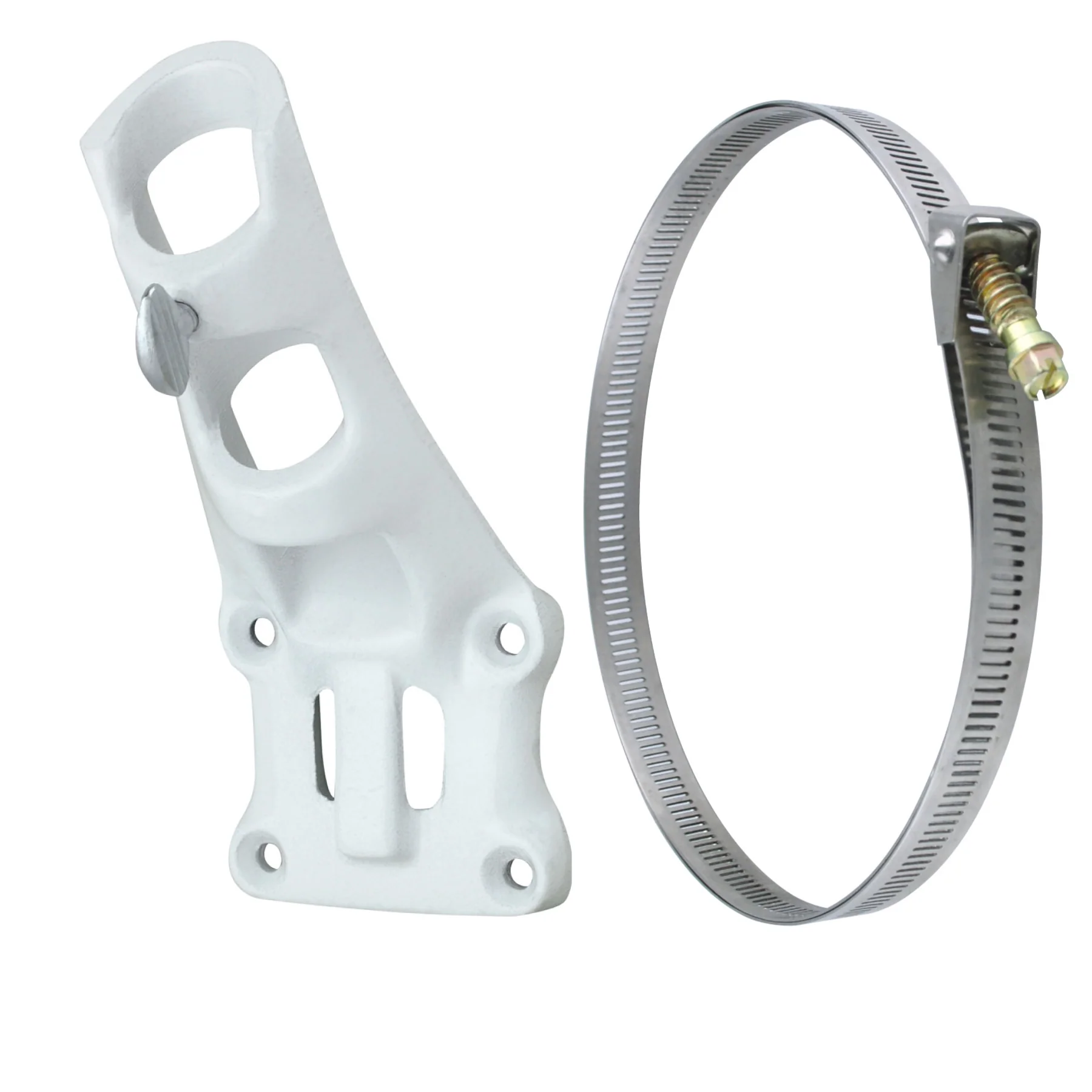 Aluminum 1" Flagpole Bracket - White - Image 3