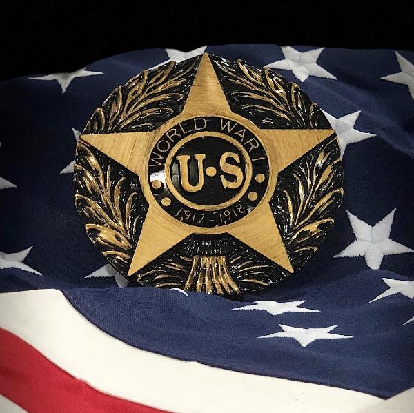 WWI Veteran Grave Marker & Flag Holder with Aluminum Ground Spike | Made in USA - Image 4